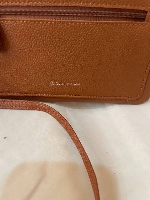 $109 Giani Bernini Women's Softy Leather Crossbody Bag Small Brown