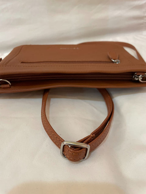 $109 Giani Bernini Women's Softy Leather Crossbody Bag Small Brown