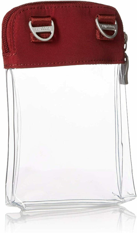 Baggallini Women's Stadium Clear Event Bryant Crossbody Bag Red