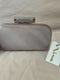 Nina Women's Minaudiere with Crystal Silver-Tone Clutch Silver