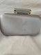Nina Women's Minaudiere with Crystal Silver-Tone Clutch Silver