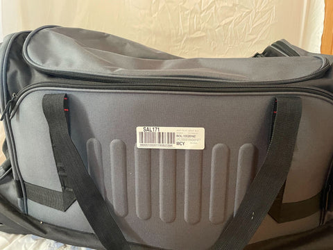 $150 Jeep Pilot 32" Wheeled Duffel Travel Bag Rolling Wheeled Gray