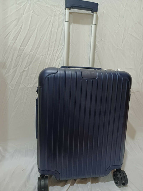 New Rimowa Essential Cabin Plus Case Blue Carry On 22" Luggage Matte Spinner