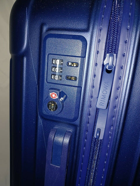New Rimowa Essential Cabin Plus Case Blue Carry On 22" Luggage Matte Spinner