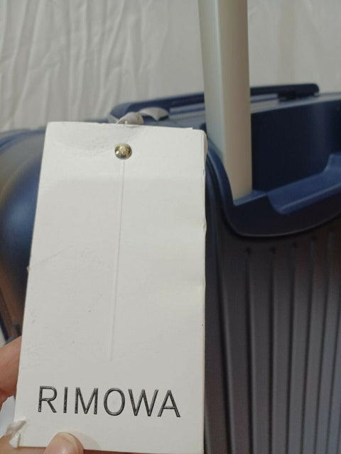 New Rimowa Essential Cabin Plus Case Blue Carry On 22" Luggage Matte Spinner