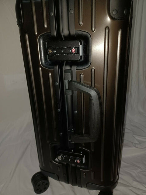 New Rimowa ORIGINAL Cabin Plus Black Aluminum Carry On 22" Luggage Spinner