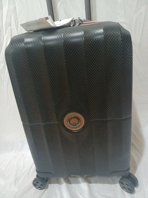 $520 DELSEY St. Tropez 20" Hard Spinner Luggage Suitcase Carry On Black Tsa