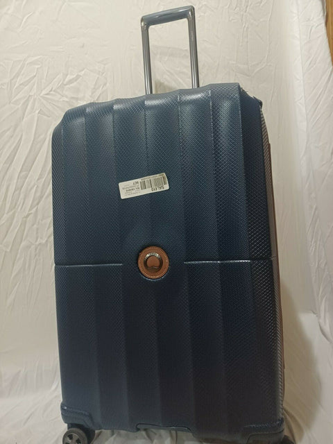 $640 DELSEY St. Tropez 28" Hard-side Spinner Luggage Suitcase Blue Check-In