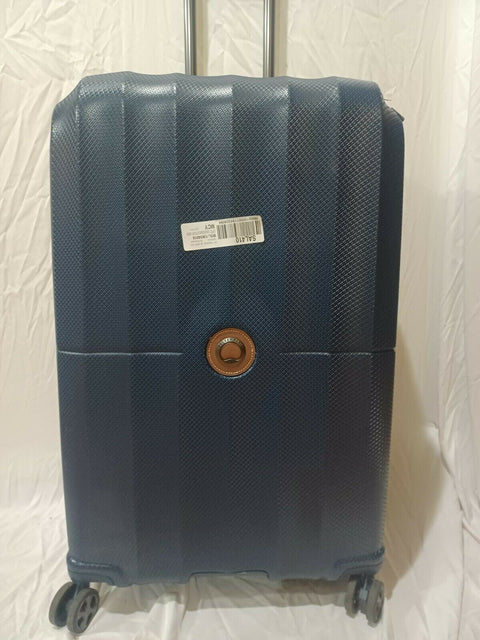 $640 DELSEY St. Tropez 28" Hard-side Spinner Luggage Suitcase Blue Check-In