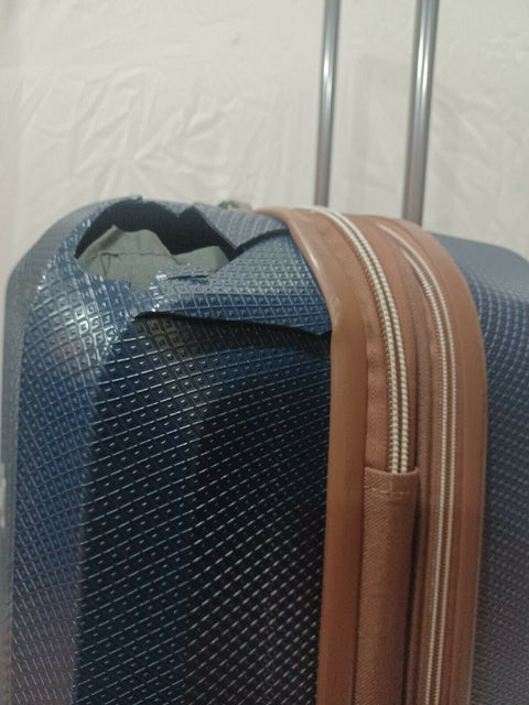 $640 DELSEY St. Tropez 28" Hard-side Spinner Luggage Suitcase Blue Check-In