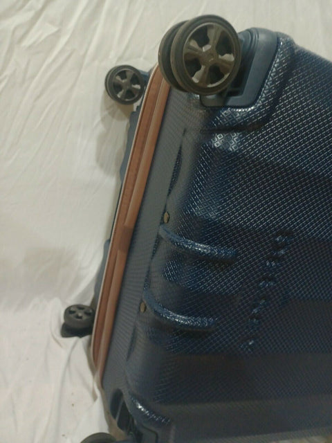$640 DELSEY St. Tropez 28" Hard-side Spinner Luggage Suitcase Blue Check-In