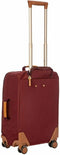 New Brics 21” Spinner w/Frame Suitcase Bordeaux Lightweight Softcase Red Luggage