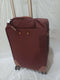 New Brics 21” Spinner w/Frame Suitcase Bordeaux Lightweight Softcase Red Luggage
