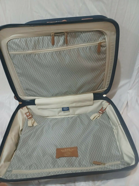 New Bric's Bellagio 2.0 21" Carry On Spinner Trunk with Pocket Hard-case Blue