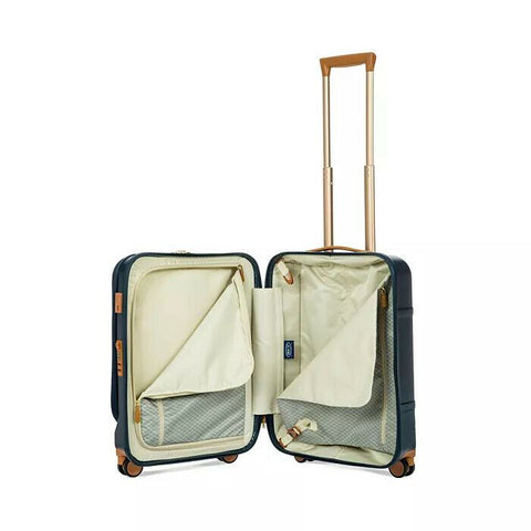 New Bric's Bellagio 2.0 21" Carry On Spinner Trunk with Pocket Hard-case Blue