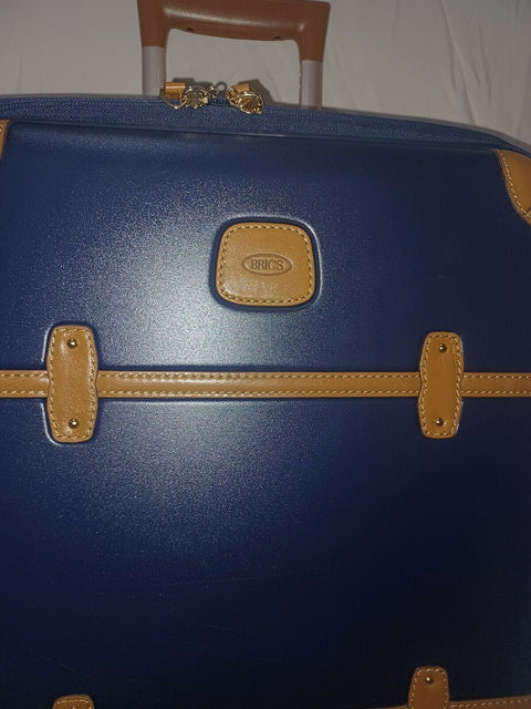 New Bric's Bellagio 2.0 21" Carry On Spinner Trunk with Pocket Hard-case Blue