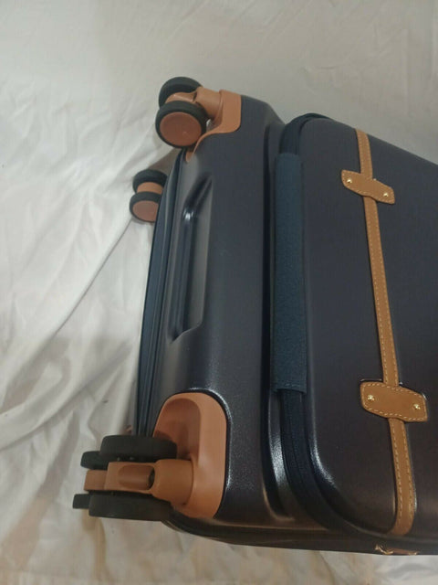 New Bric's Bellagio 2.0 21" Carry On Spinner Trunk with Pocket Hard-case Blue