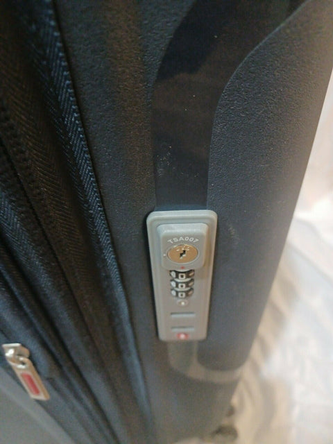 $560 New DELSEY Paris Clavel Hard Expandable Luggage Spinner Wheels Blue 25"
