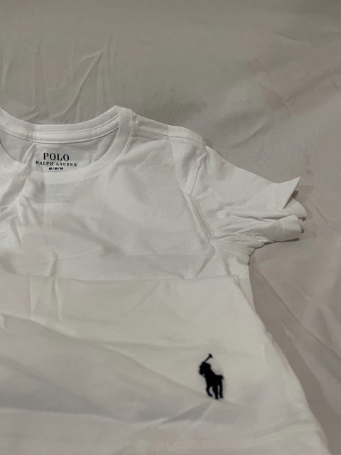 Polo Ralph Lauren Boys Crew-Neck T Shirt Short Sleeve Pony Logo Basic M 10-12