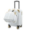 American Green Travel Melrose Anti Theft White Gold 2 PC Carry On Luggage Set