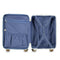 American Green Travel Melrose Anti Theft White Gold 2 PC Carry On Luggage Set