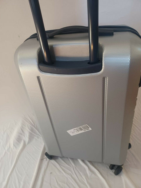 $450 New Tommy Hilfiger Riverdale 26" Hard Medium Check In Luggage Silver