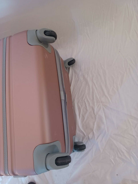 $380 New American Sport Plus 28" Hard-case Luggage Expandable Spinner Pink Rose