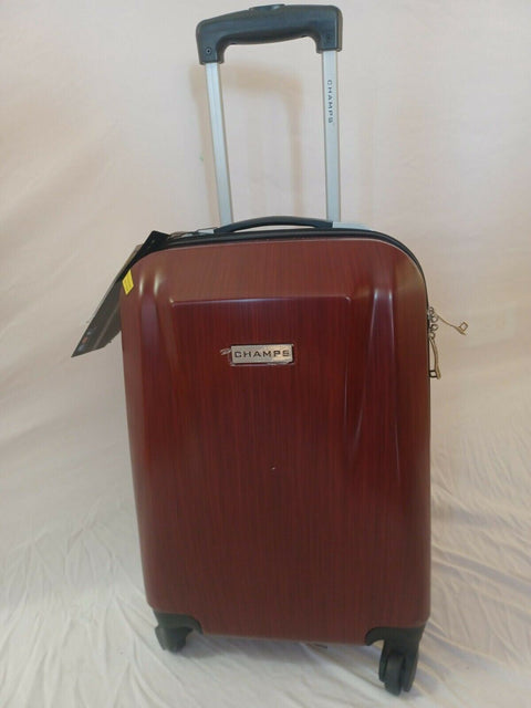 $420 New CHAMPS Escape Hardside Luggage Suitcase Red Carry On 20" Spinner