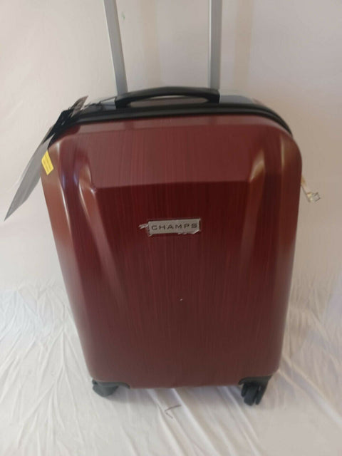 $420 New CHAMPS Escape Hardside Luggage Suitcase Red Carry On 20" Spinner