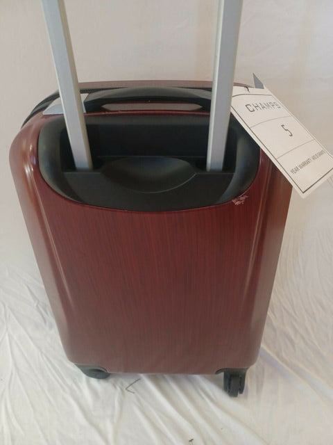 $420 New CHAMPS Escape Hardside Luggage Suitcase Red Carry On 20" Spinner