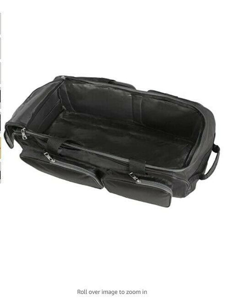 New Fila 32" Lightweight Rolling Duffel Bag Back Pack Black Gray