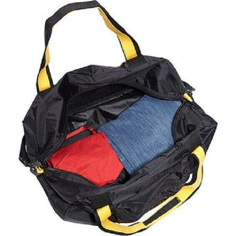 New A Saks 22" Duffel In Pouch Black Foldable Carry on Size Bag