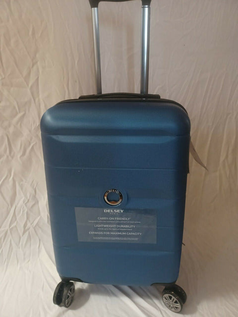 $375  Delsey Comete 2.0 21" HardCase Carry On Spinner Luggage Suitcase Blue