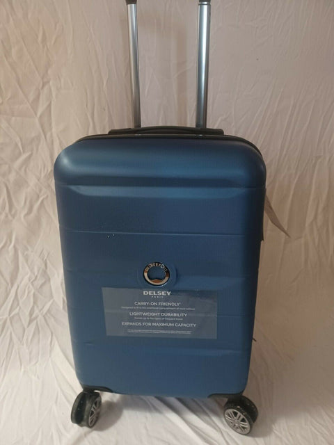 $375  Delsey Comete 2.0 21" HardCase Carry On Spinner Luggage Suitcase Blue