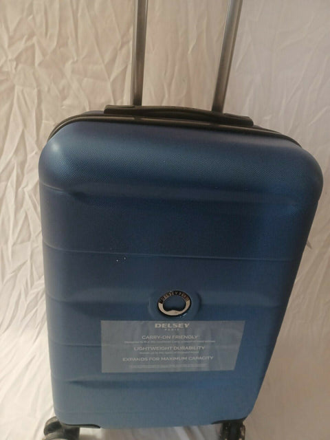 $375  Delsey Comete 2.0 21" HardCase Carry On Spinner Luggage Suitcase Blue