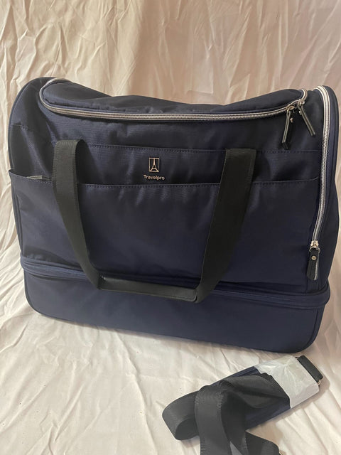 New Travelpro Pathways 3.0 Drop Bottom Weekender Bag Blue Navy Carry On 19"