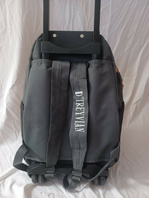 Rockland 17" Rolling Backpack Gray Two Wheeled Shoulder Bag Pack with Handle
