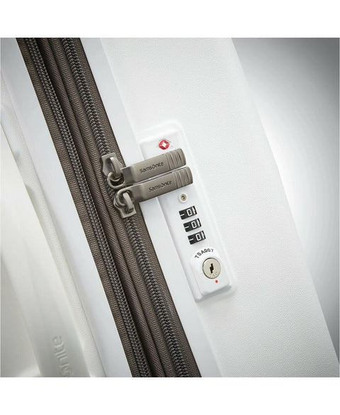 $400 New Samsonite Volatge 25" Hardside Spinner Luggage White Suitcase TSA
