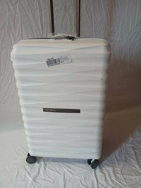 $400 New Samsonite Volatge 25" Hardside Spinner Luggage White Suitcase TSA