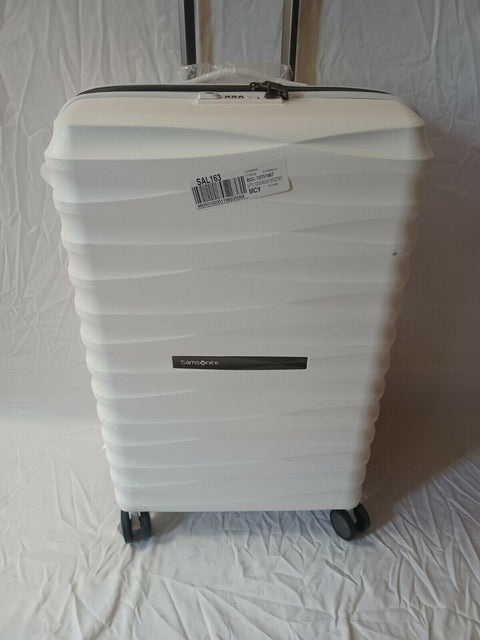 $400 New Samsonite Volatge 25" Hardside Spinner Luggage White Suitcase TSA
