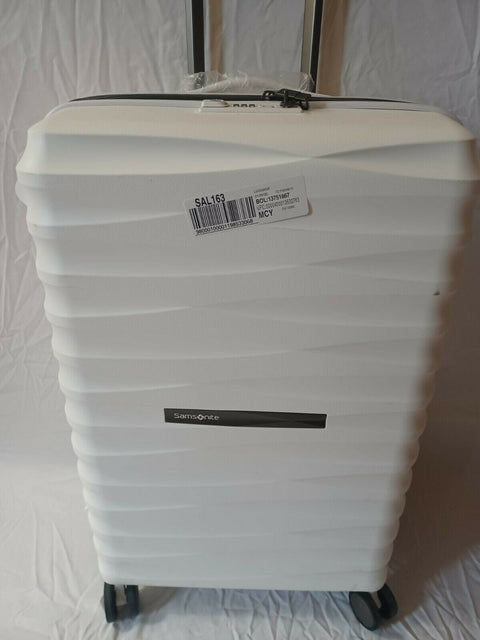 $400 New Samsonite Volatge 25" Hardside Spinner Luggage White Suitcase TSA