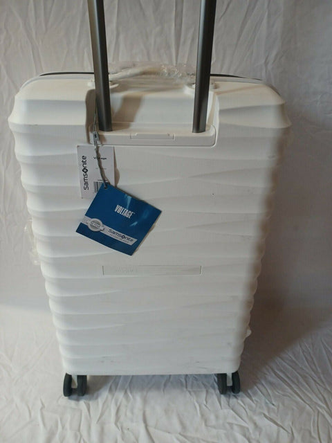$400 New Samsonite Volatge 25" Hardside Spinner Luggage White Suitcase TSA