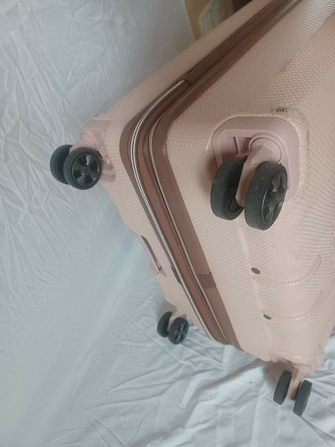 $520 DELSEY St. Tropez 28" Hard-Case Spinner Luggage Suitcase Pink Check-In TSA