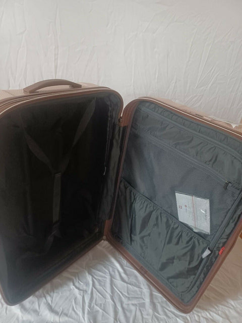 $520 DELSEY St. Tropez 28" Hard-Case Spinner Luggage Suitcase Pink Check-In TSA
