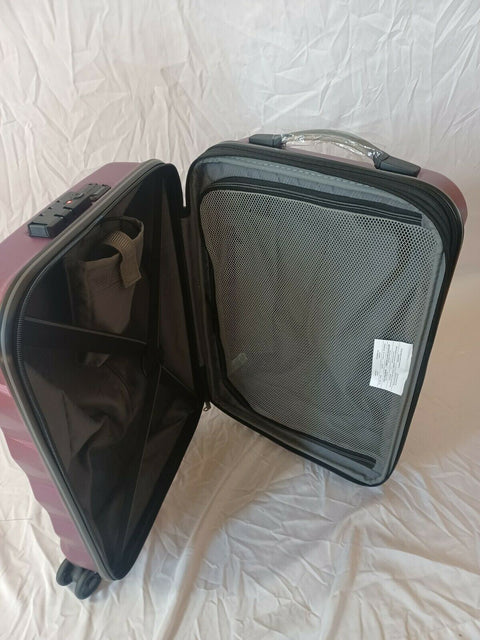 $300 New Samsonite Spin Tech 4.0 20" Hardside Carry-On Spinner Luggage USB Pink