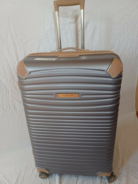 LONDON FOG Oxford II Hard Expandable Spinner Luggage Gray 29" TSA