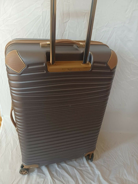 LONDON FOG Oxford II Hard Expandable Spinner Luggage Gray 29" TSA