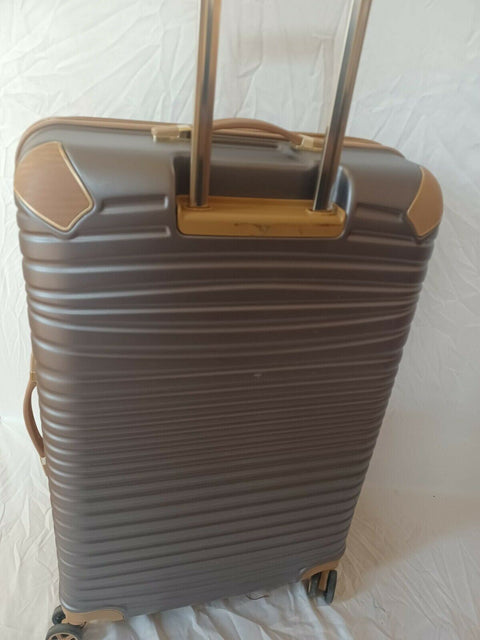 LONDON FOG Oxford II Hard Expandable Spinner Luggage Gray 29" TSA