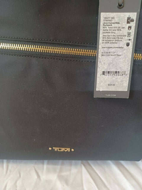 $325 New Tumi Voyageur Jane Convertible Backpack Black One Size Black