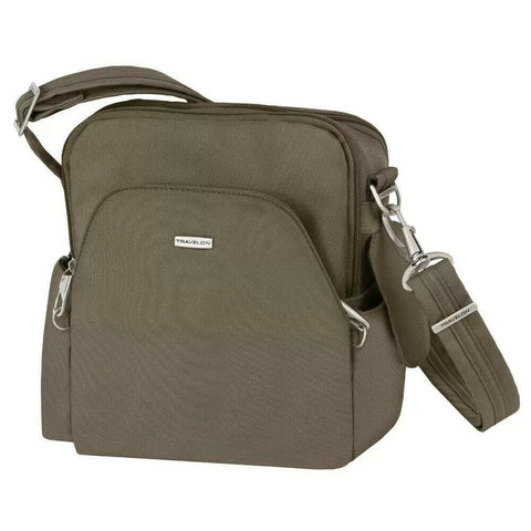 $156 New Travelon Anti-Theft Classic Travel Bag Green Crossbody Shoulder Bag